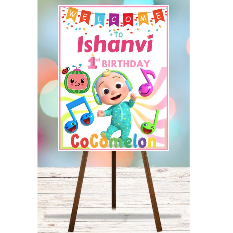 Party welcome sign