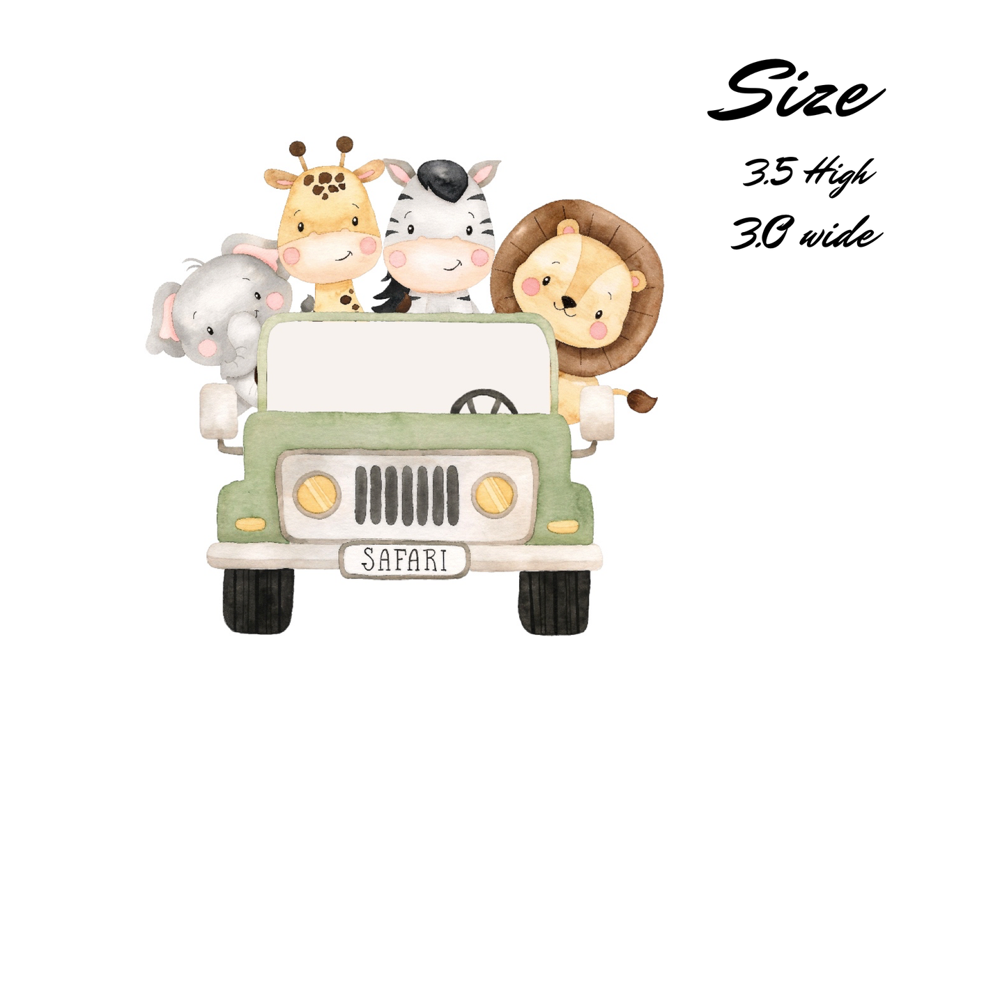 Safari Baby Animal Cupcake toppers