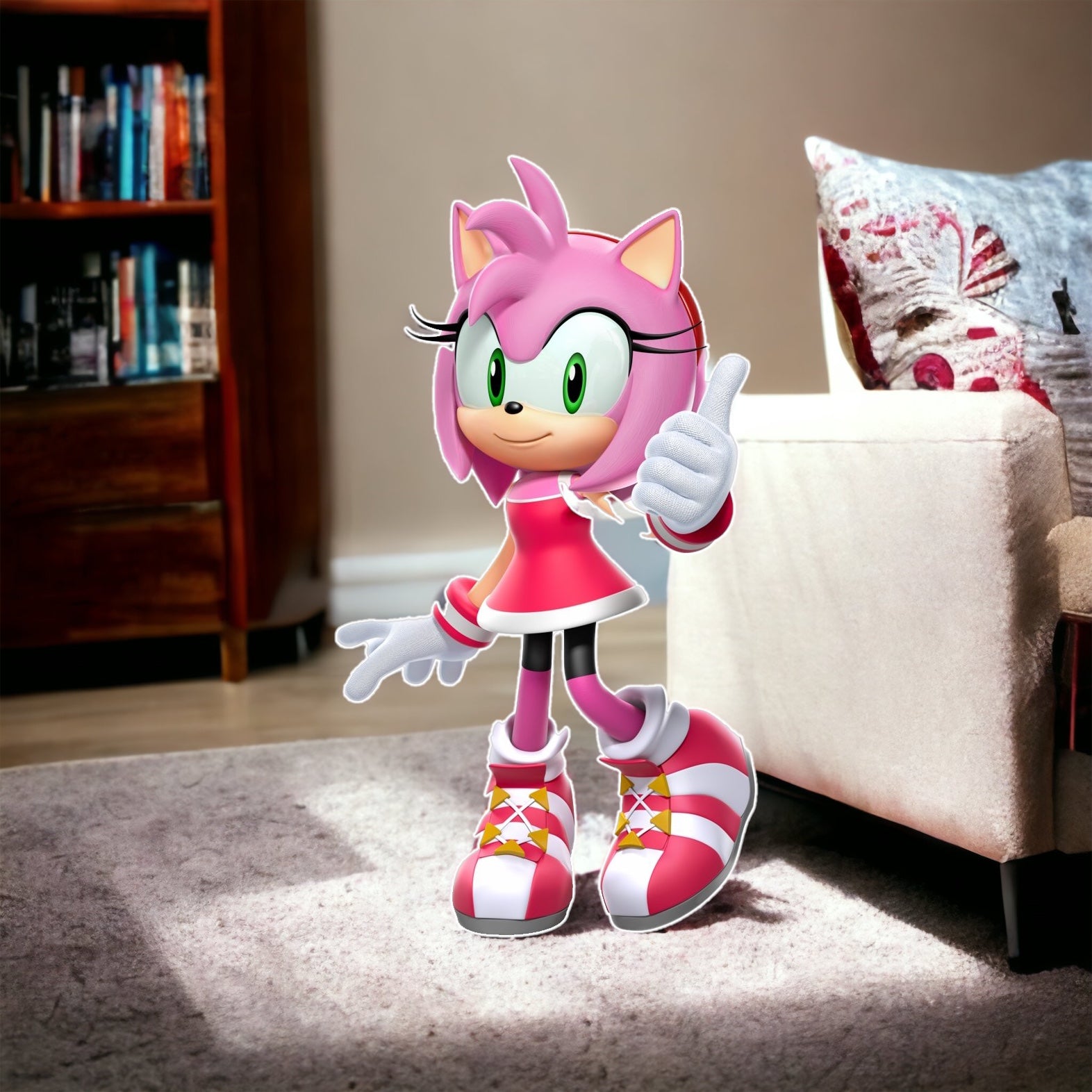 Amy Rose Cutout Birthday Sonic Theme Girl Birthday Party