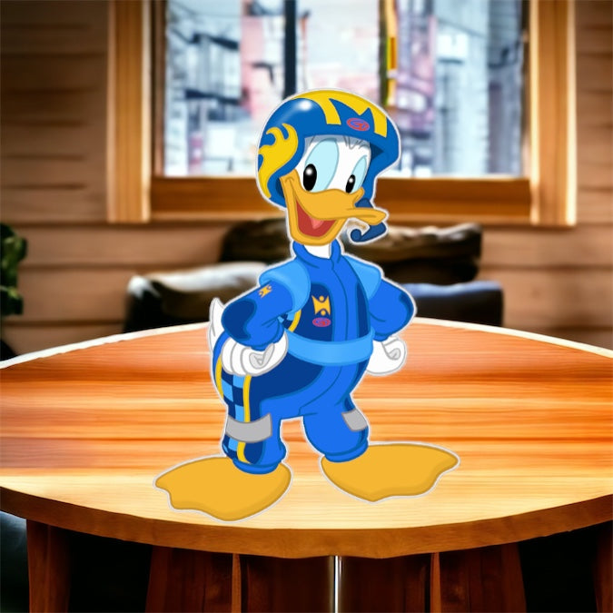 Donald Duck Race Birthday party props cutouts, Centerpieces, Backdrops, cakes topper, room decor and party decorations