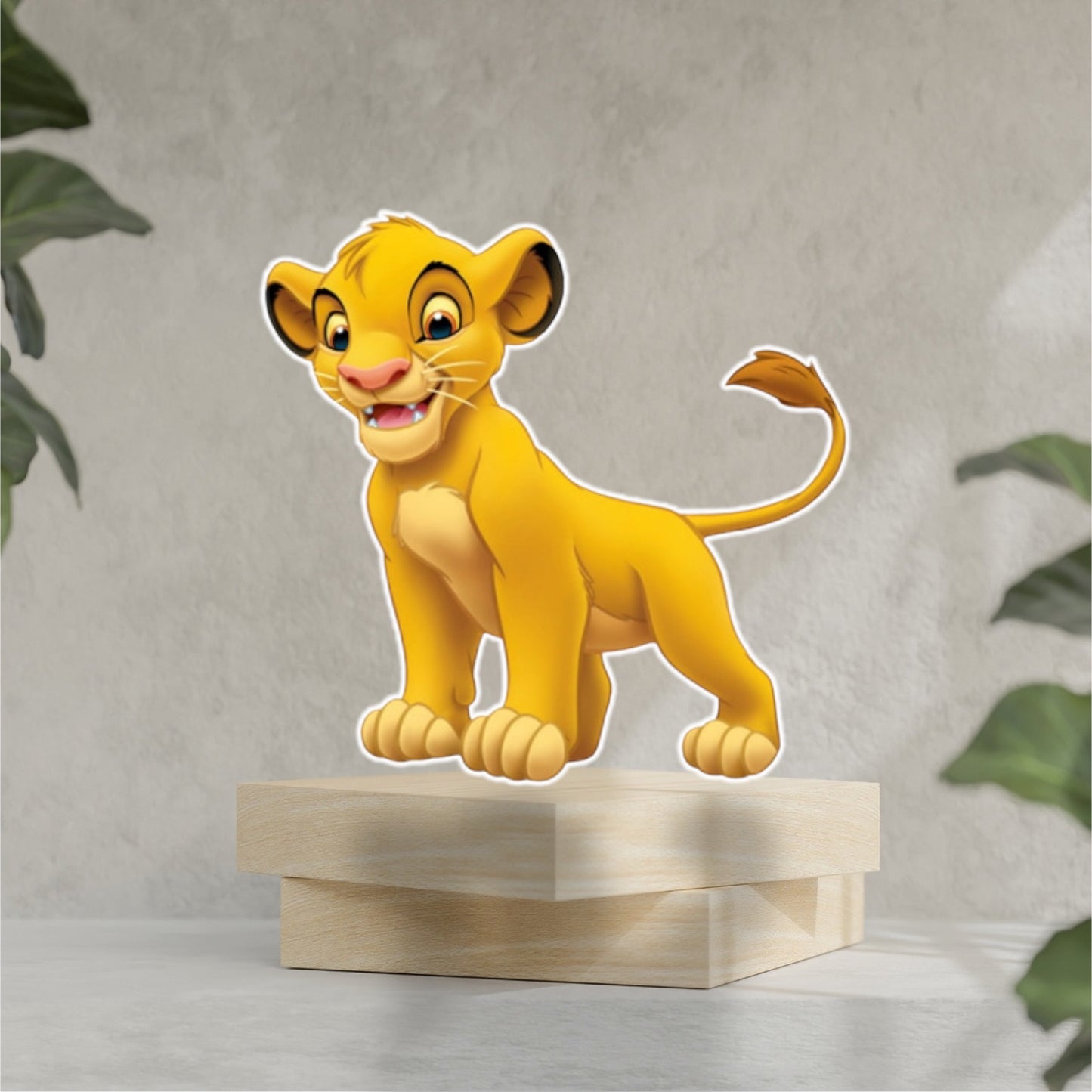 Baby Simba Lion king party prop sign centerpieces cake topper backdrop and party decorations.