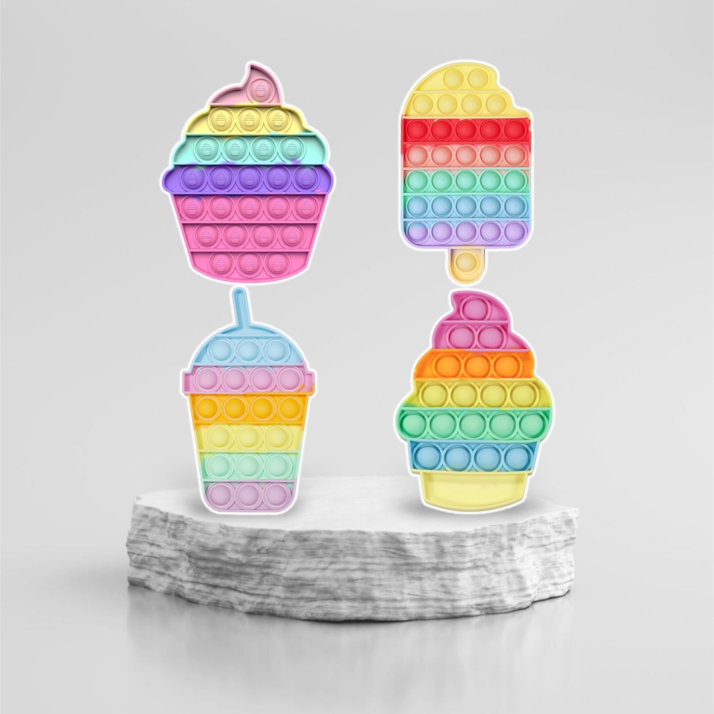 Pop it Set of 4 Custom Prop Cutout