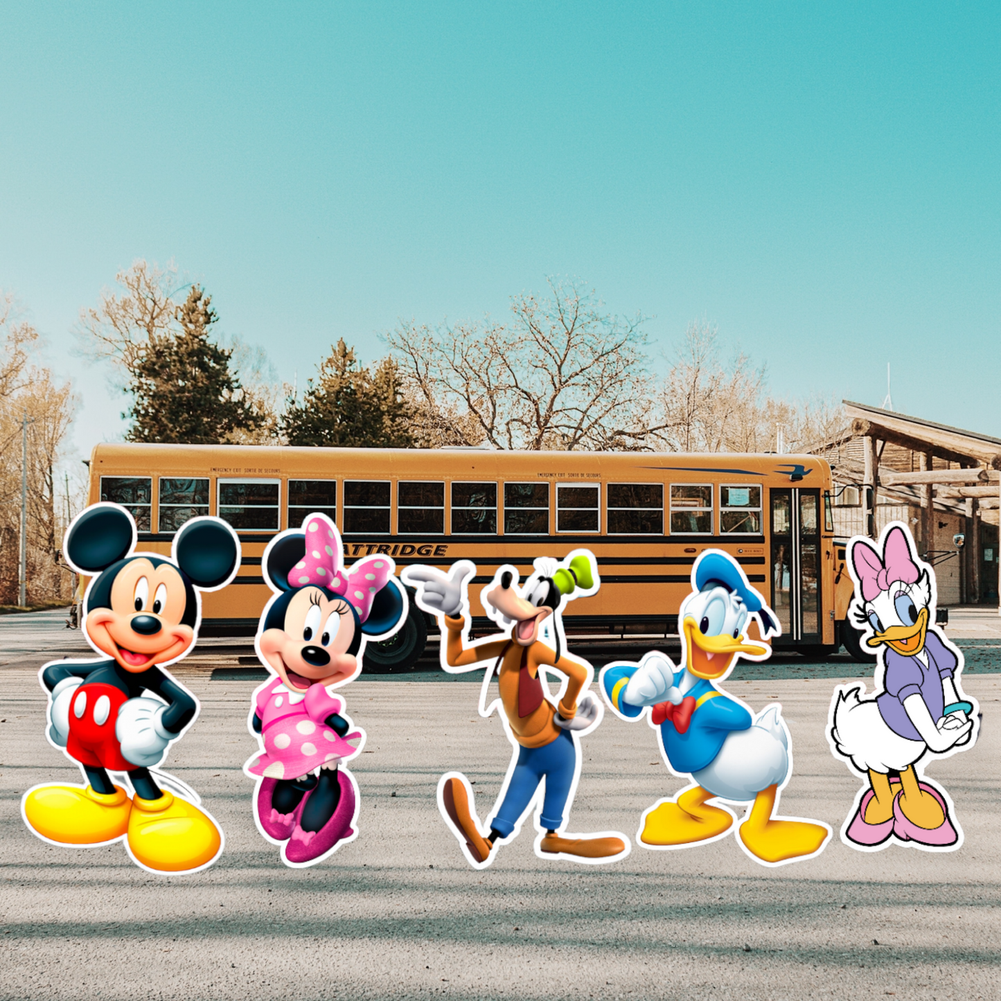 Set of 5 Mickey Mouse and Friends Custom Character Prop Cutouts