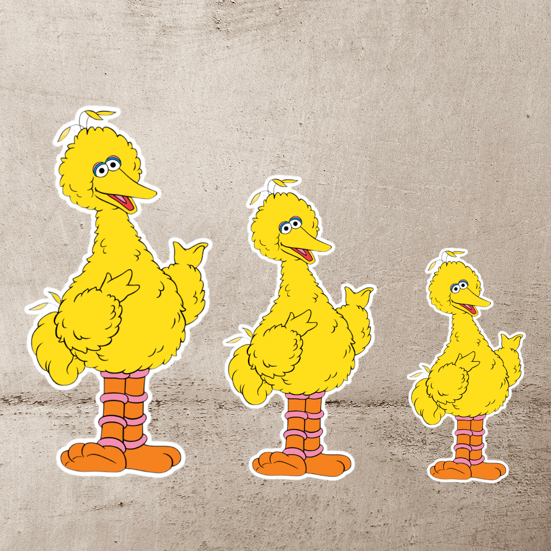 Sesame Street Bird Foam Board Character Cutouts