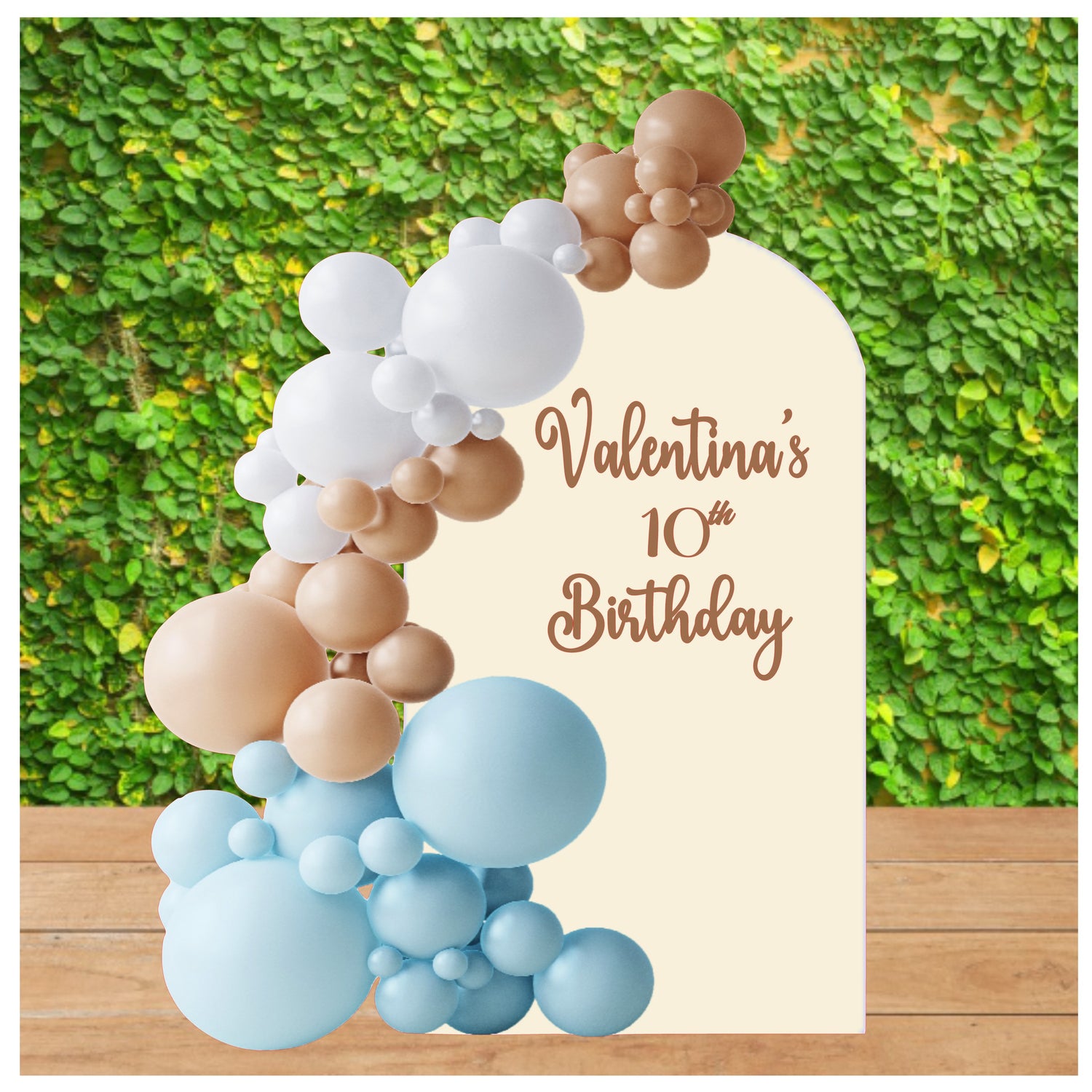 Custom vinyl Sign Backdrop, vinyl personalized Backdrop Name.