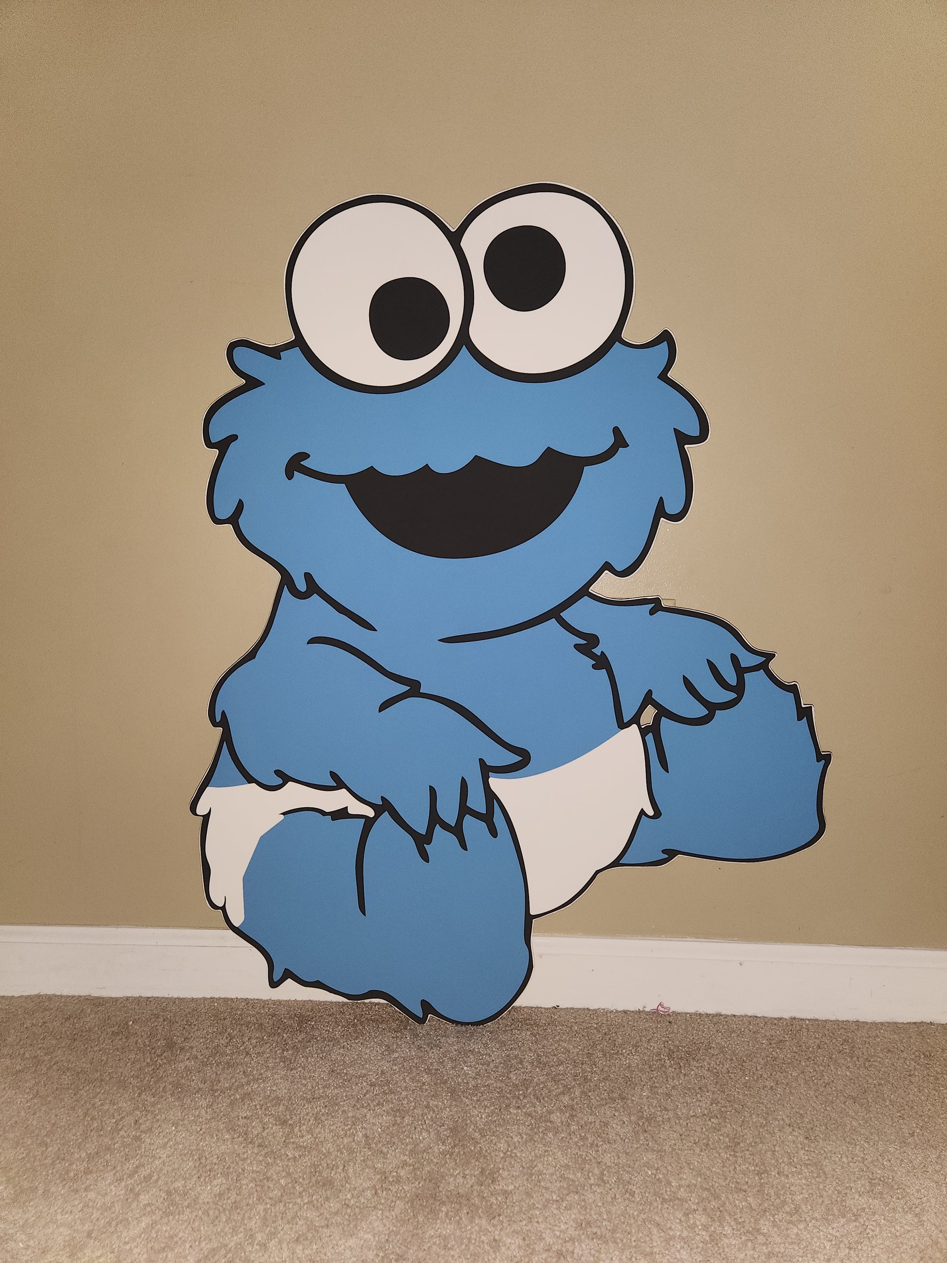 cookie monsters birthday Baby Cookie Monster birthday, baby shower Party prop cutout, Centerpie – DN Decorlance By: DarNil Dynasty LLC