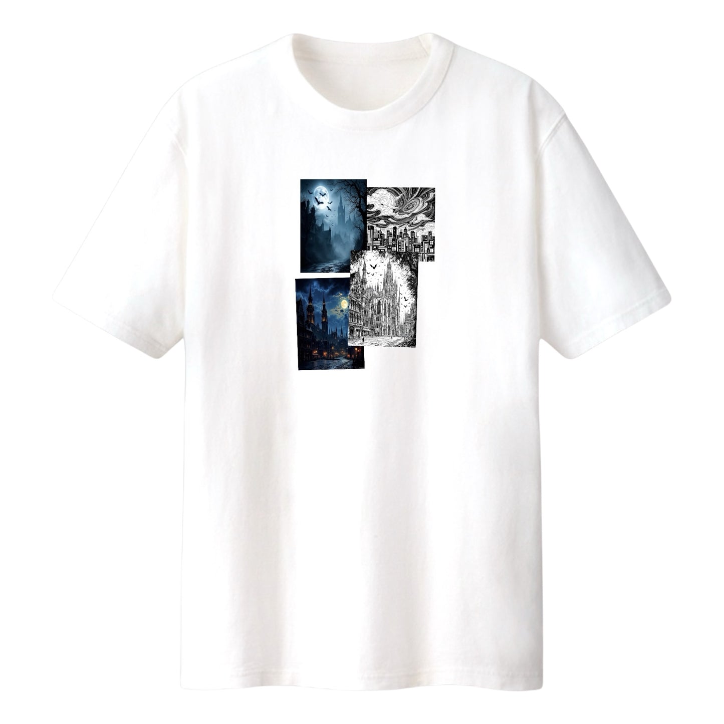 Men’s Gothic City Collage T- Shirt