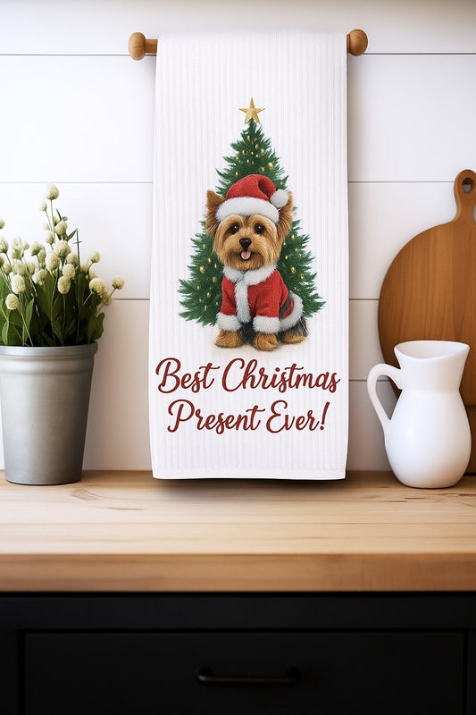 Christmas Dog kitchen towel