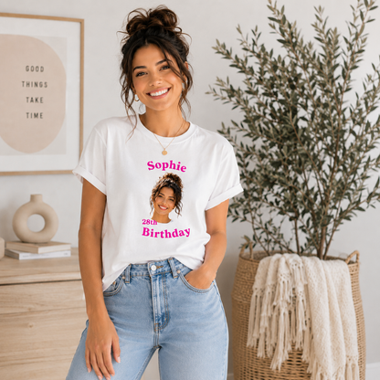 Personalized Birthday Shirt Custom Face Birthday Shirt Custom Photo Shirt