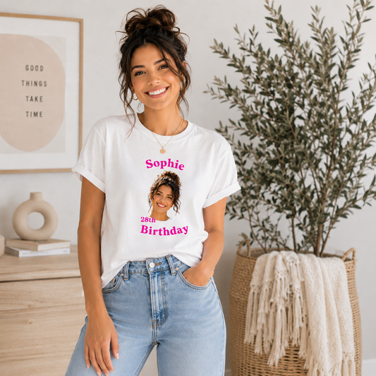 Personalized Birthday Shirt Custom Face Birthday Shirt Custom Photo Shirt