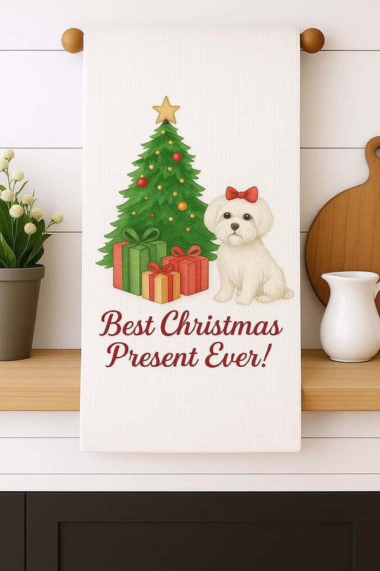 Christmas Dog kitchen towel