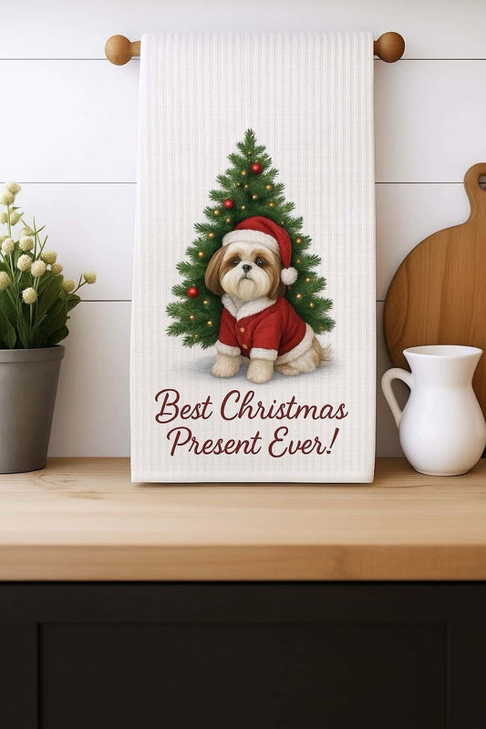 Christmas Dog kitchen towel