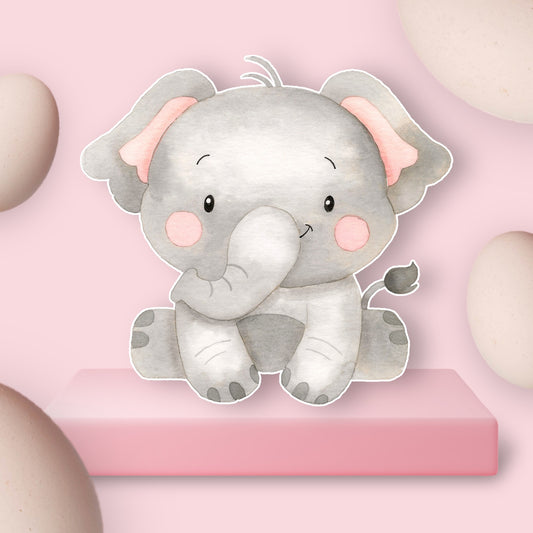 Baby Elephant party prop cutout sign centerpieces baby shower backdrop and party decorations.