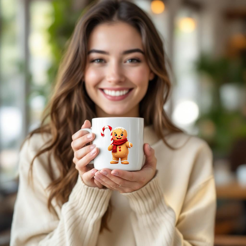 Christmas gingerbread men mug