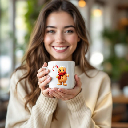 Christmas gingerbread men mug