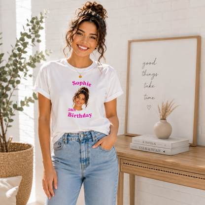 Personalized Birthday Shirt Custom Face Birthday Shirt Custom Photo Shirt