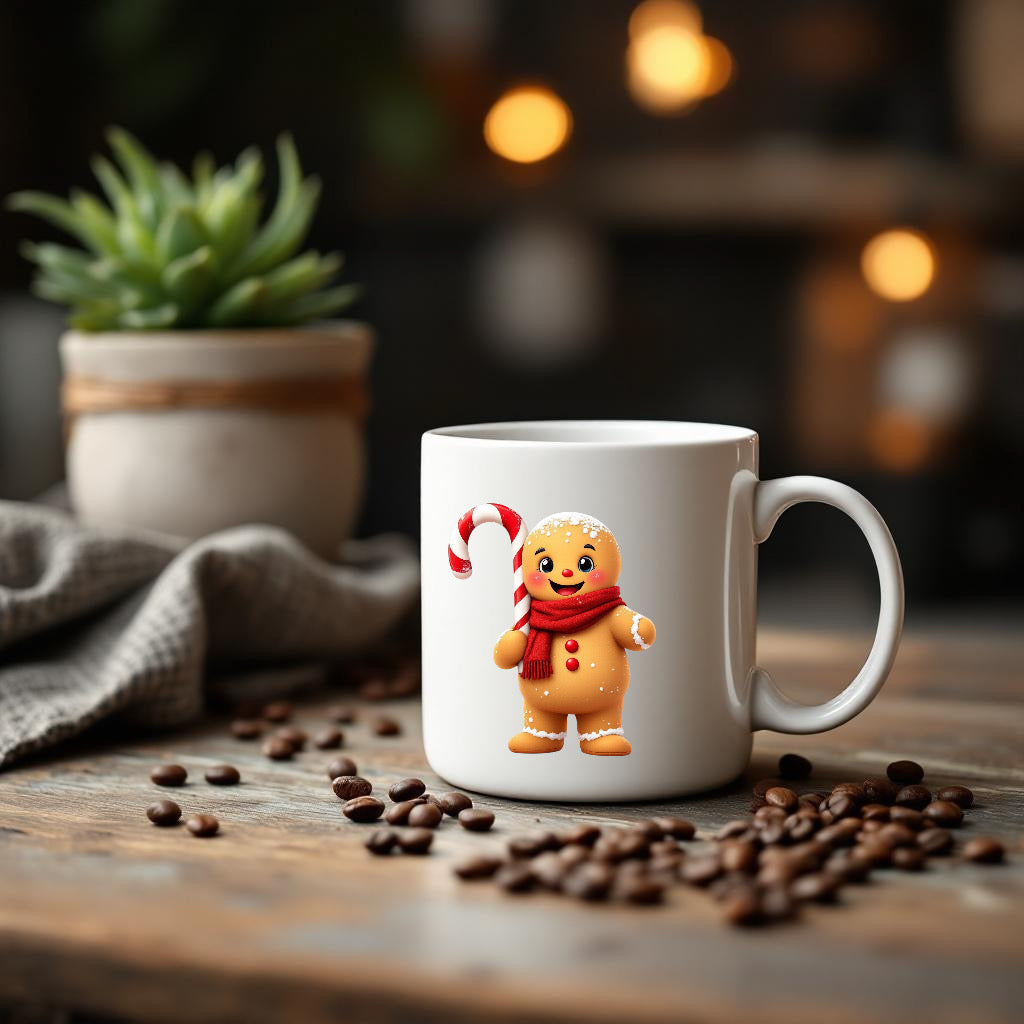 Christmas gingerbread men mug