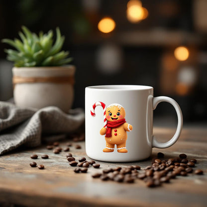 Christmas gingerbread men mug