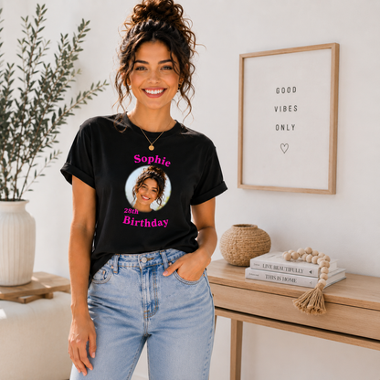 Personalized Birthday Shirt Custom Face Birthday Shirt Custom Photo Shirt