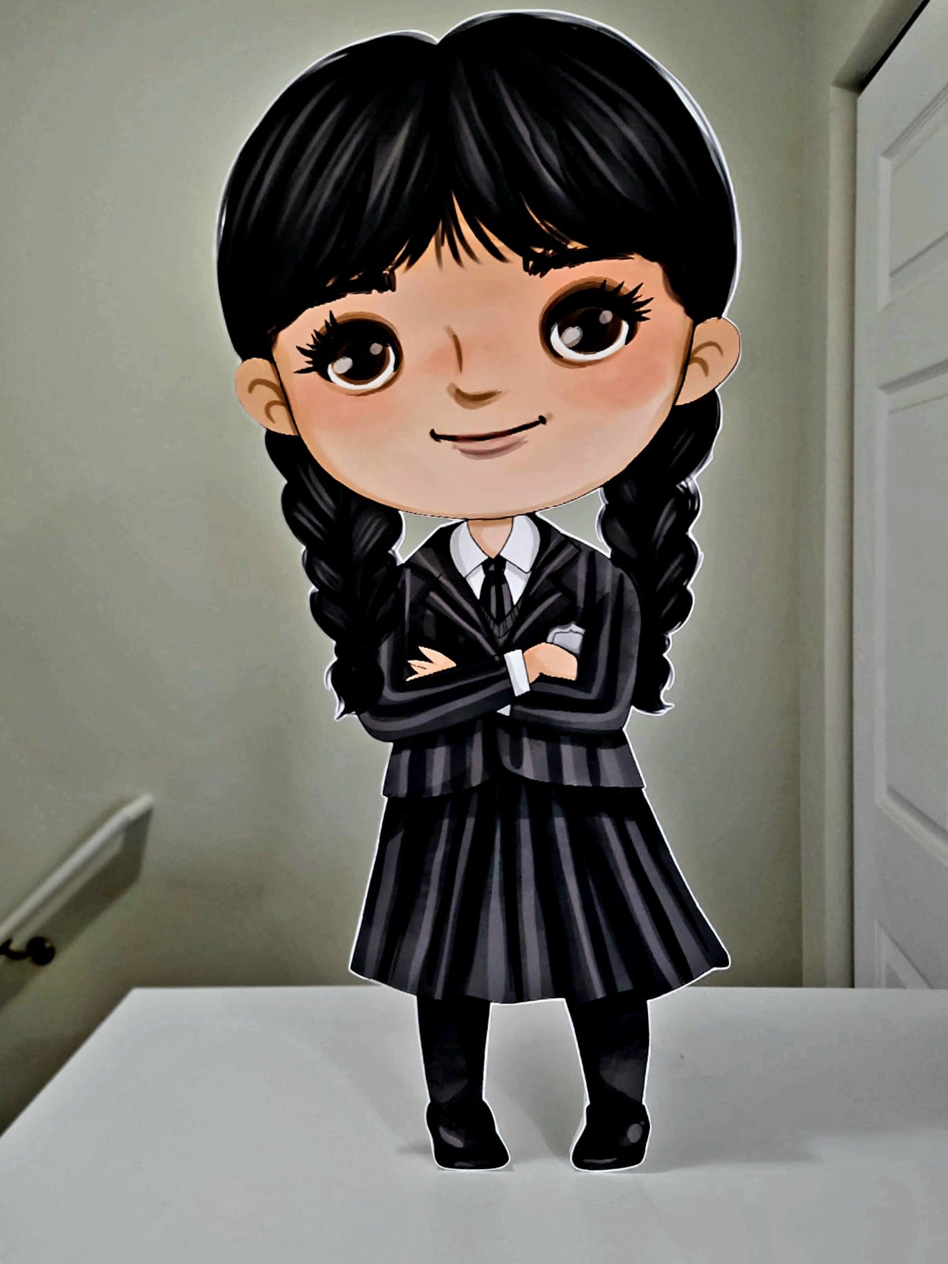 Addams Family Wednesday party prop cutout centerpieces backdrop sign party decorations.