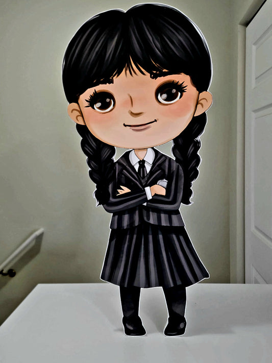 Addams Family Wednesday party prop cutout centerpieces backdrop sign party decorations.