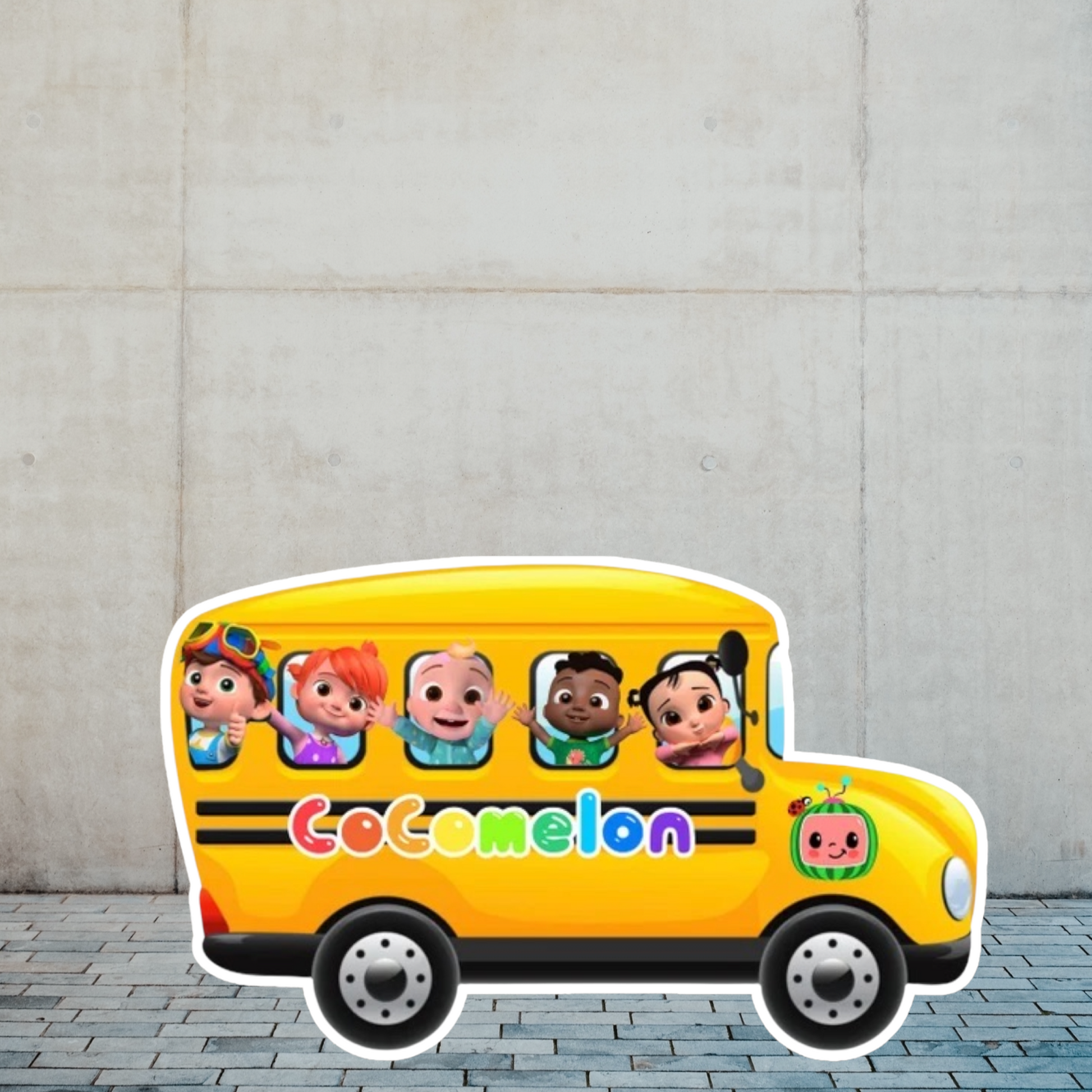Cocomelon Bus Foam board Cutouts, Centerpieces, Backdrops, cupcakes ...