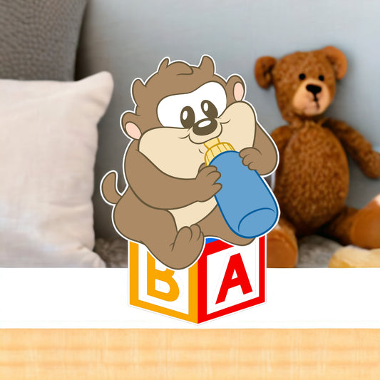 Baby Taz  Party Prop Cutout. Perfect for Baby shower, Centerpiece, cake topper, Birthday Party and  decorations.