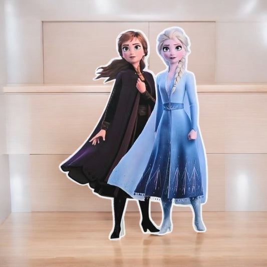 Frozen Party prop cutout centerpieces backdrop girl birthday party.
