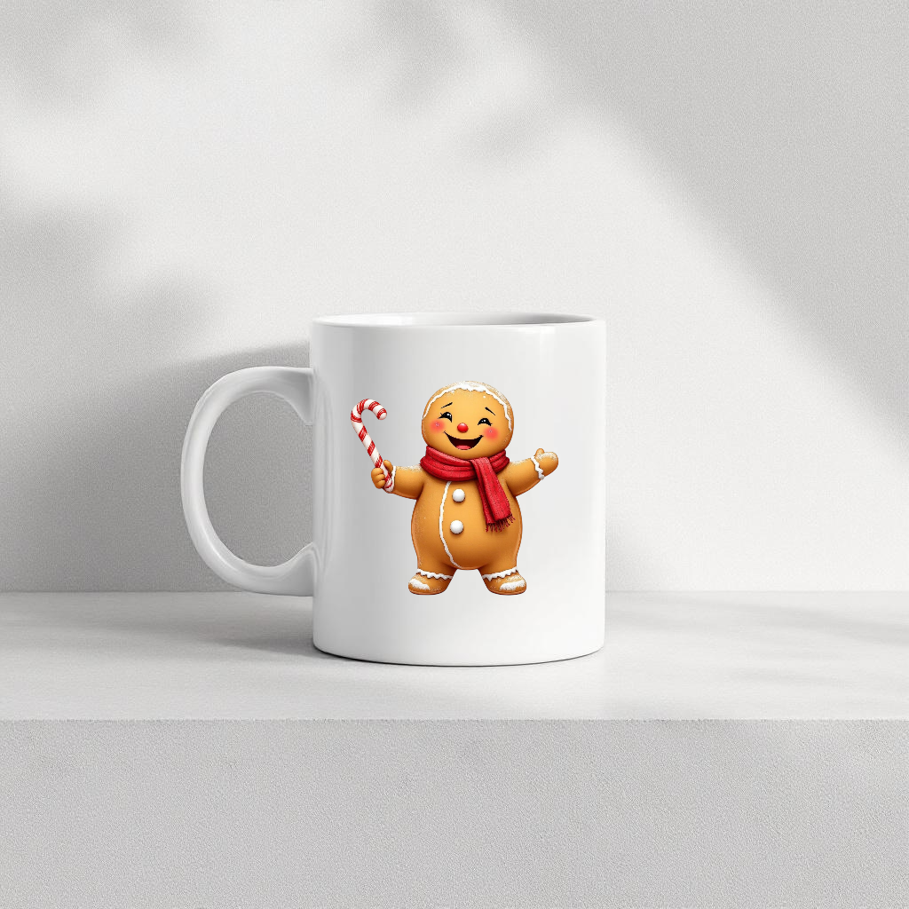 Christmas gingerbread men mug