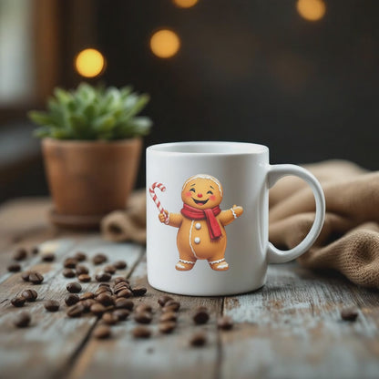 Christmas gingerbread men mug