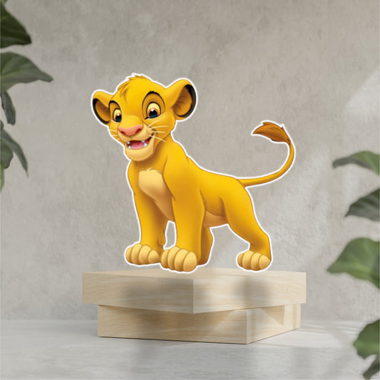 Baby Simba Lion king party prop sign centerpieces cake topper backdrop and party decorations.