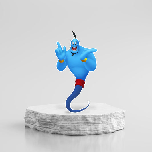 Aladdin Genie Character Party prop sign cutout centerpieces backdrop and party decorations.