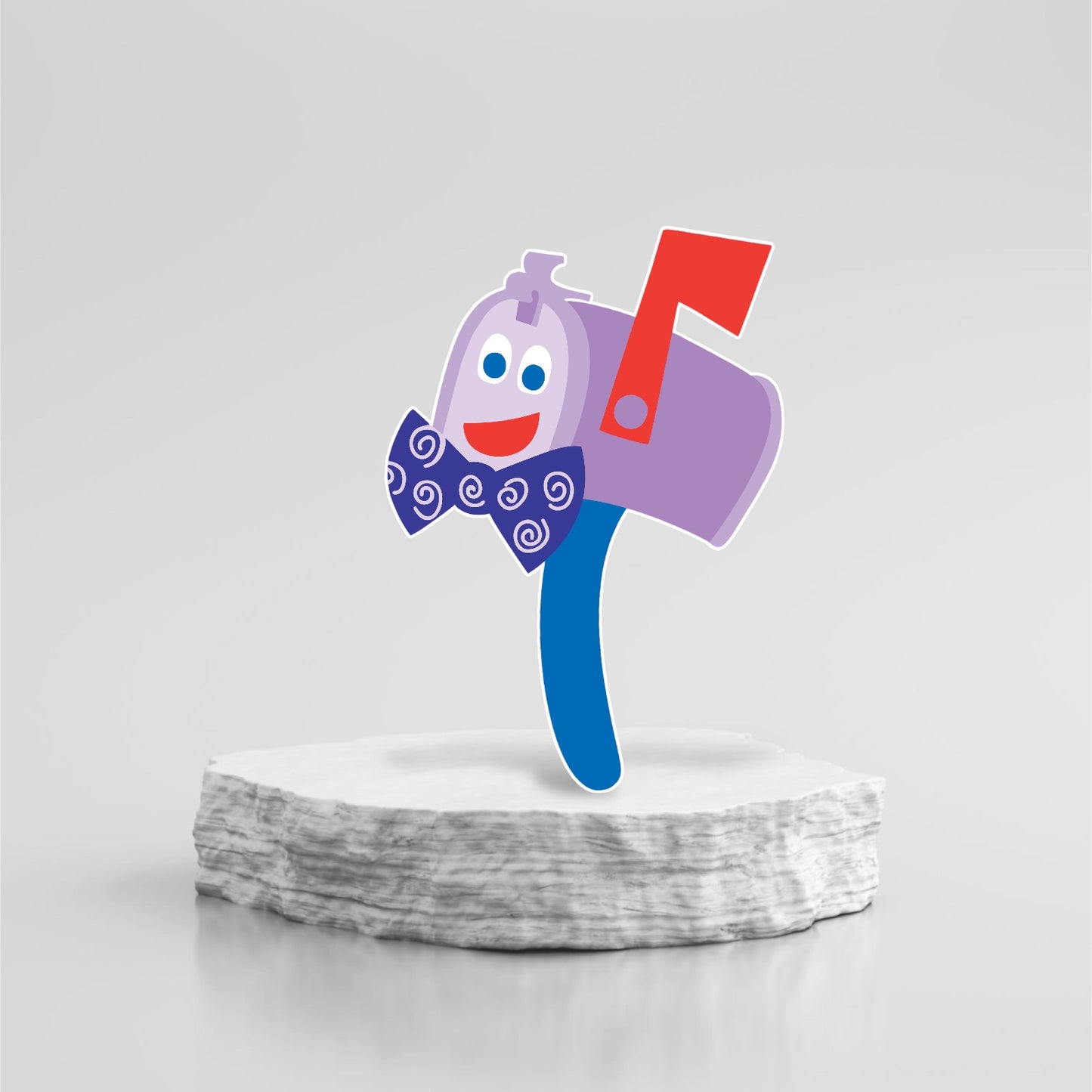Blue’s clues mailbox party prop sign cake topper backdrop cutout party decorations.