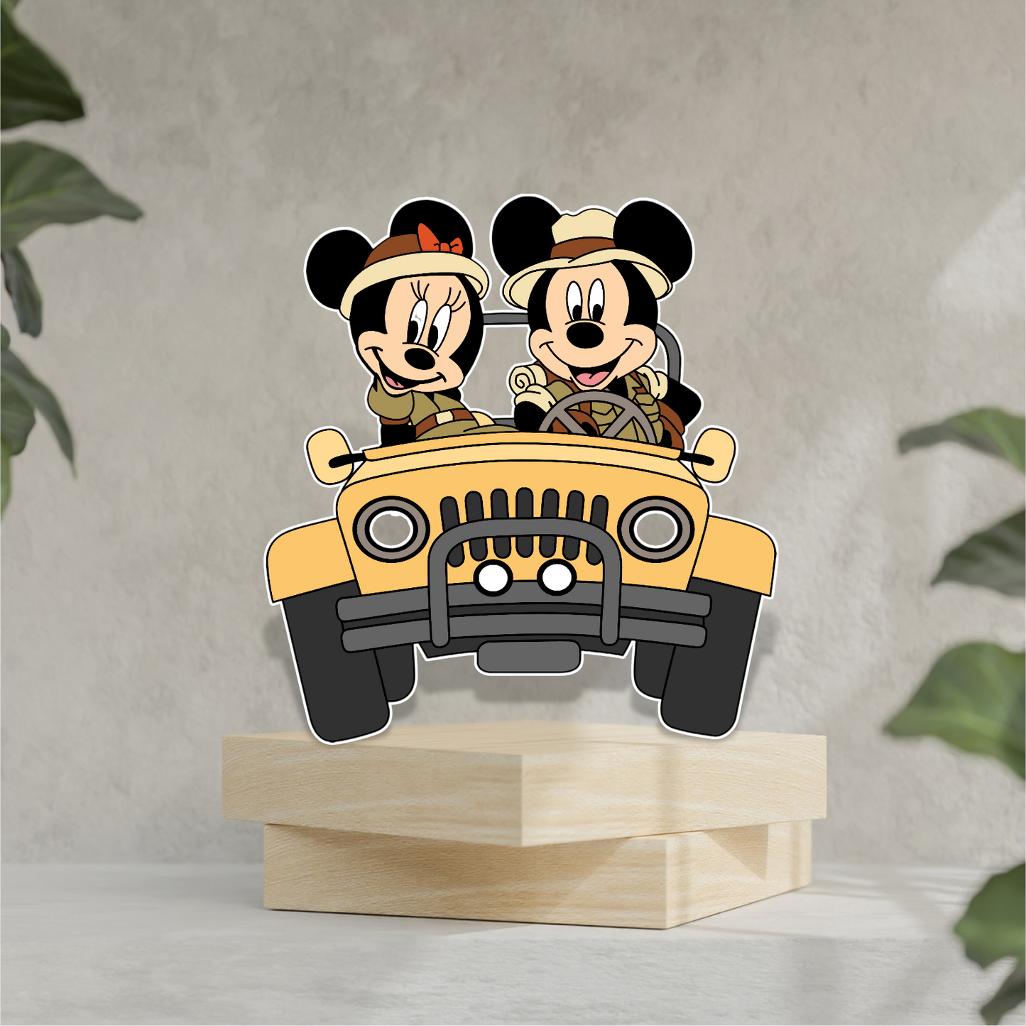 Safari Mouse Topper: 3D Customize Mickey or Minnie -  Portugal