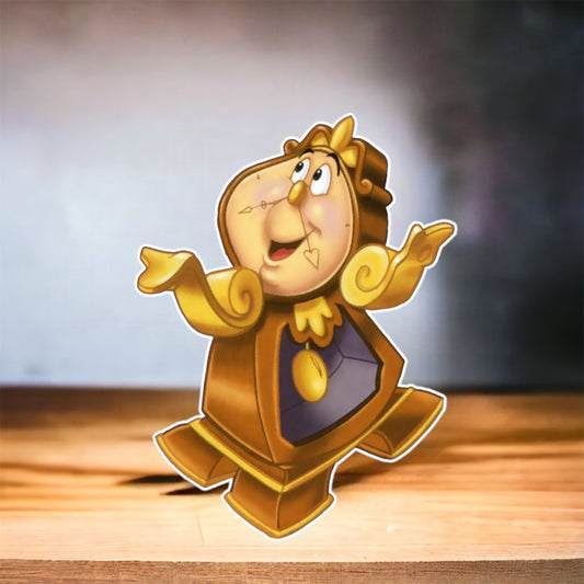 Beauty and the Beast Clock Party prop cutout C