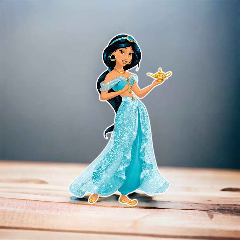 Aladdin Jasmine party prop cutout Character centerpieces backdrop and party decorations.