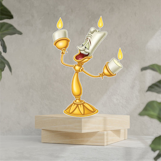 Beauty and the Beast party prop sign centerpieces backdrop characters cutouts and party decorations.