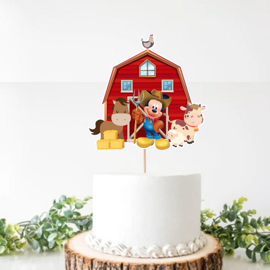 Mickey Mouse Farm cake topper