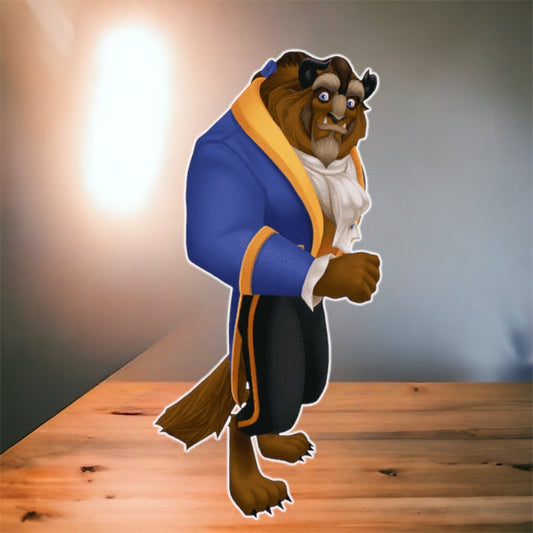 Beauty and the Beast party prop cutout character centerpieces backdrop and party decorations.