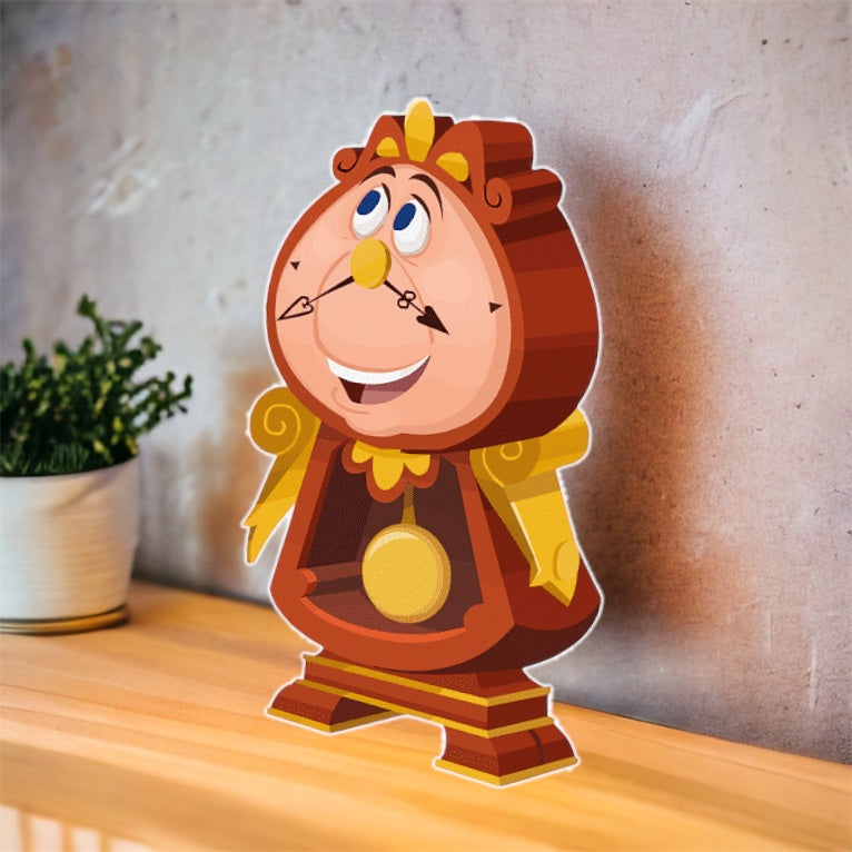 Beauty and the Beast Clock Character Prop Cutout