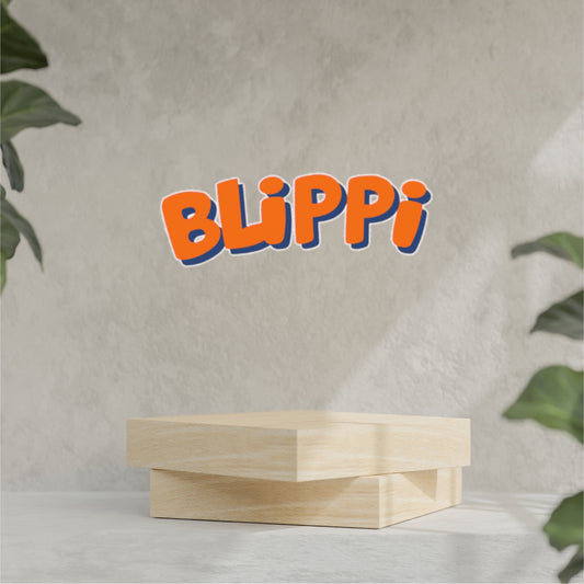 Blippi party prop sign cutout centerpiece Backdrop and party decorations.