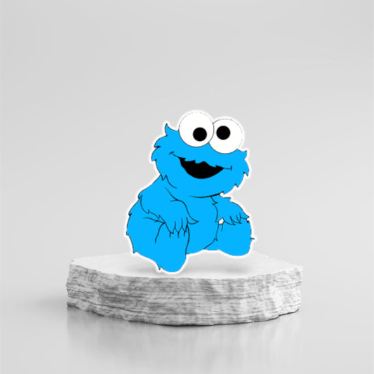 Baby Cookie Monster party prop sign centerpieces backdrop and party decorations.