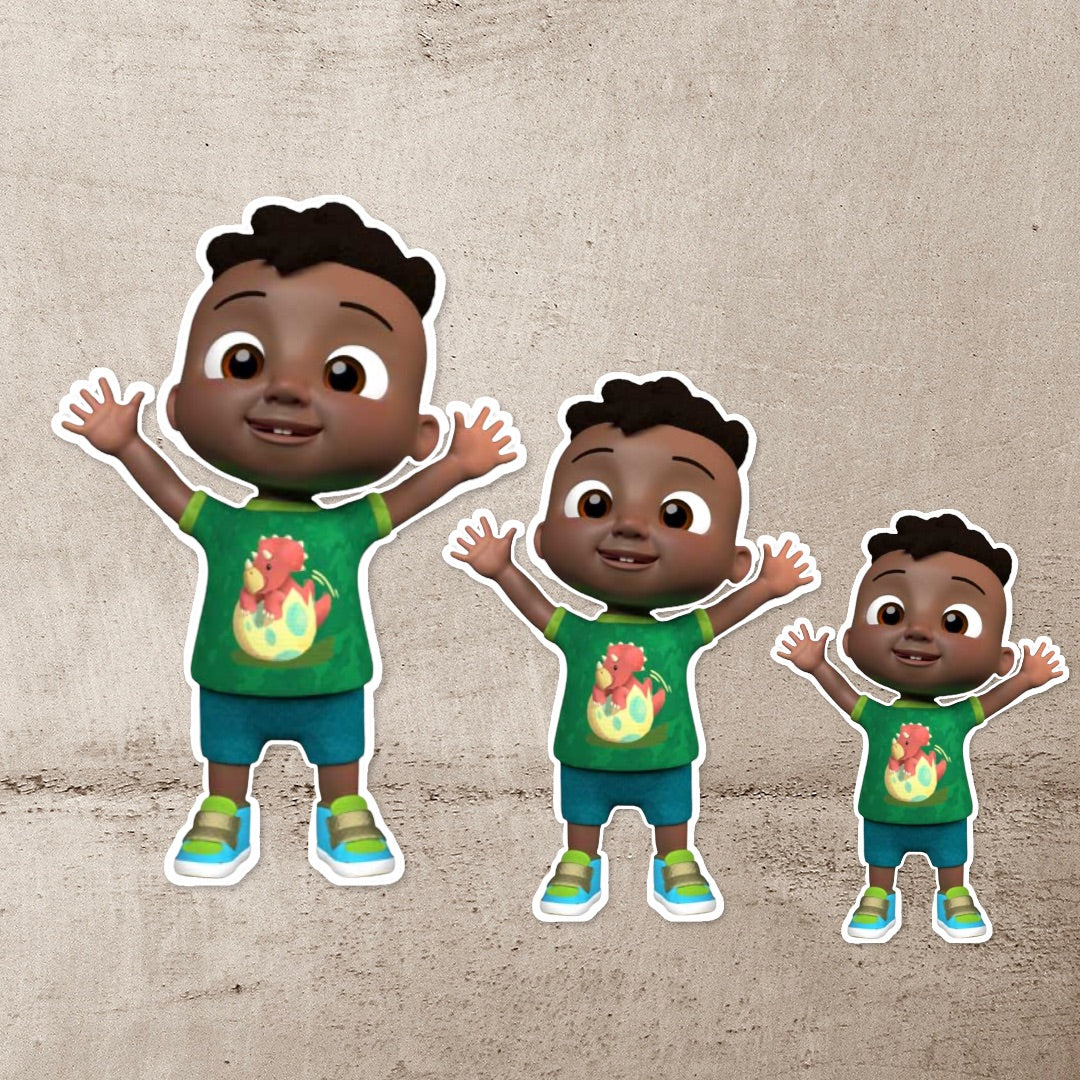 Cocomelon Cody Cutouts Perfect for Backdrops, Centerpieces, Cake toppers.